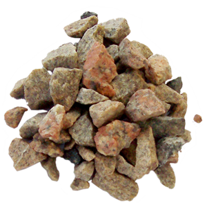 Half pink stone, materials, products
